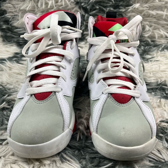 Air Jordan Kids Boys Jordan 7 Retro 2015 Hare Sneakers Size 4.5Y 304774-125 - Picture 2 of 16